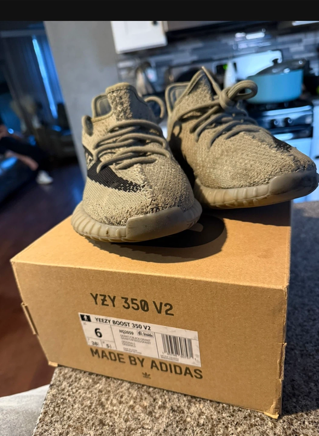Adidas Yeezy Boost 350 V2 "Desert Sage" Size 6