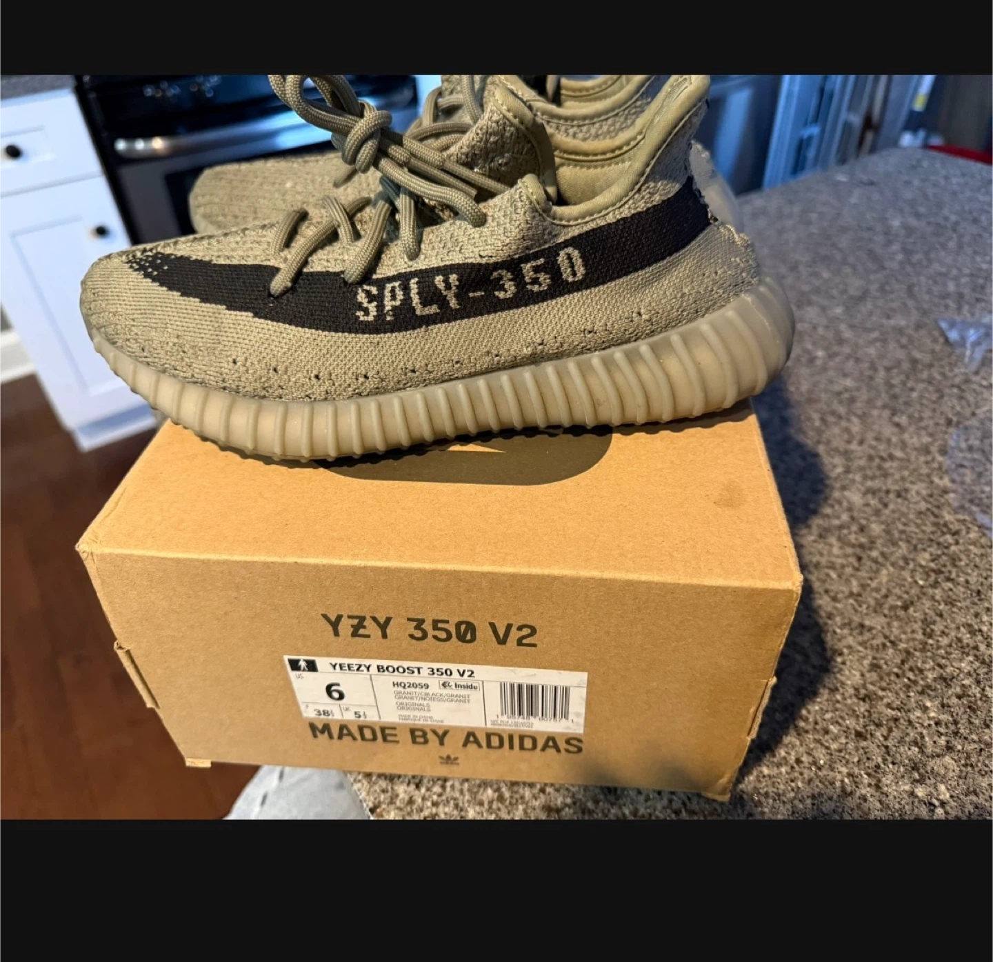Adidas Yeezy Boost 350 V2 "Desert Sage" Size 6 - photo 4