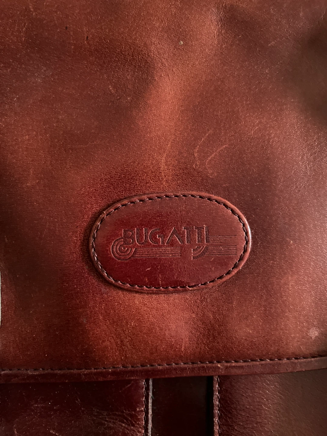 Bugatti Brown Leather Briefcase - photo 5