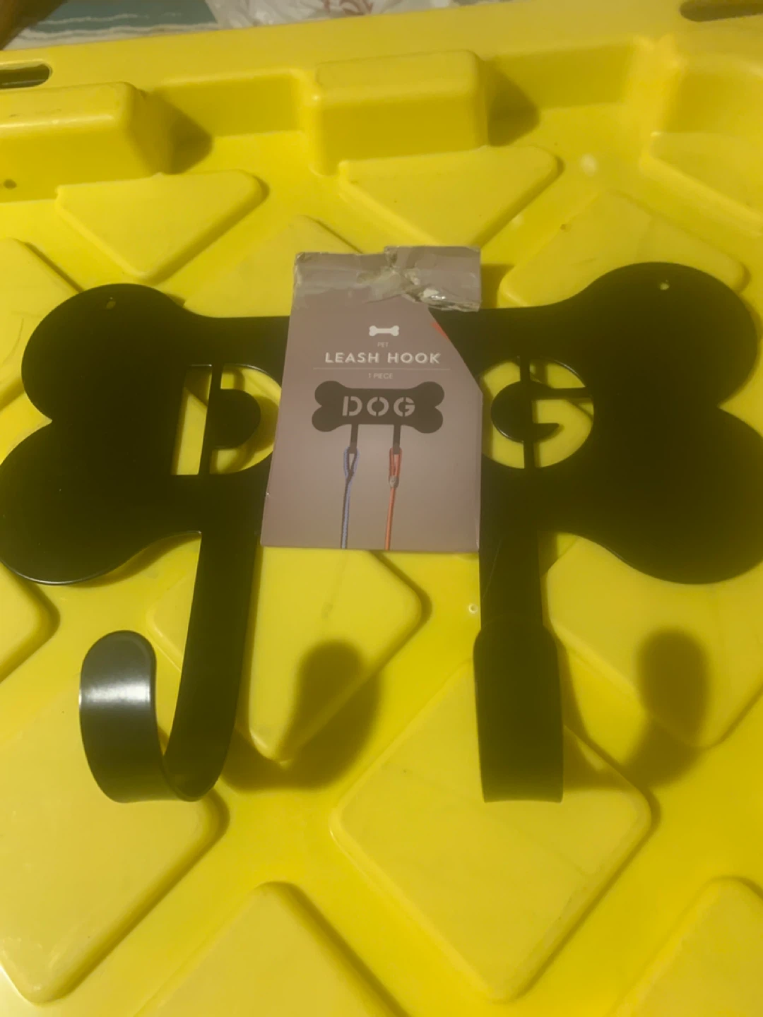 Black Dog Bone Leash Hook
