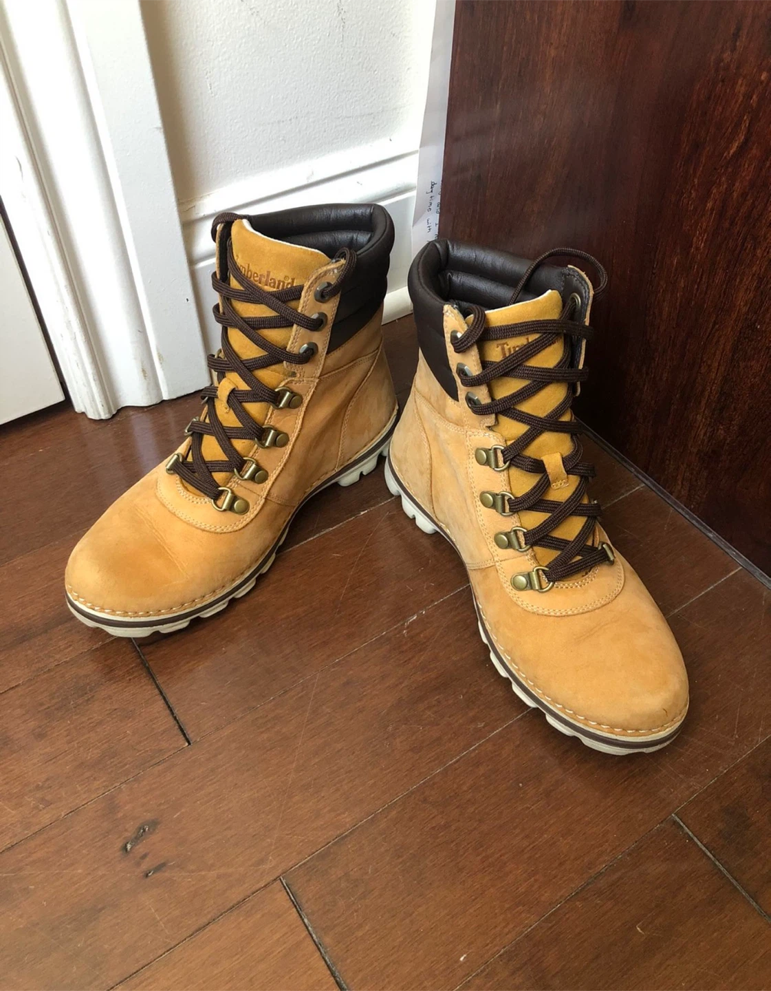 Timberland Women's Beige Lace-Up Hiking Boots