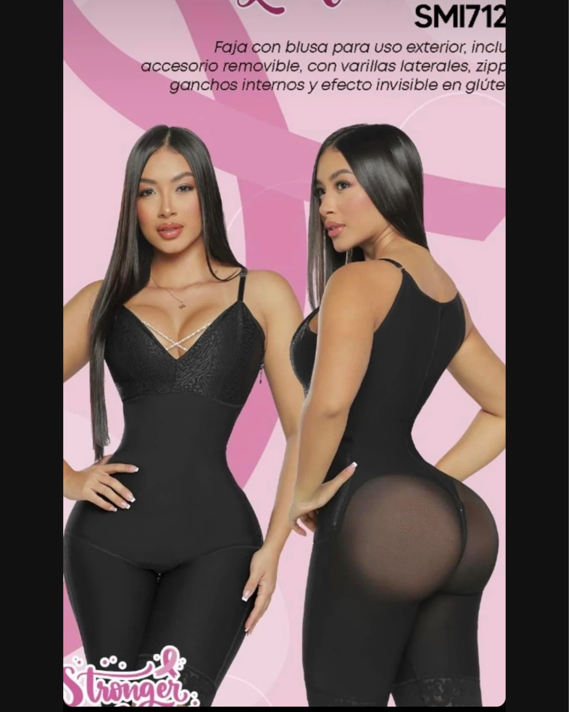 Stronger Body Shaper Faja SMI712 Black