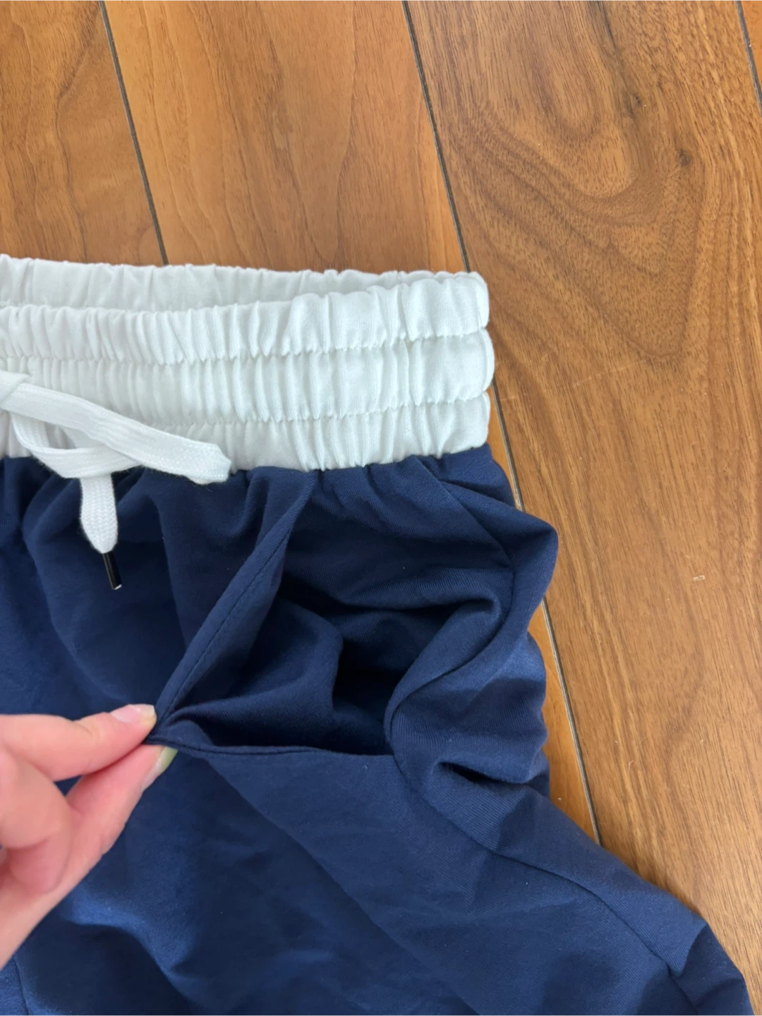 S Navy Wide Leg Sweatpants - photo 4