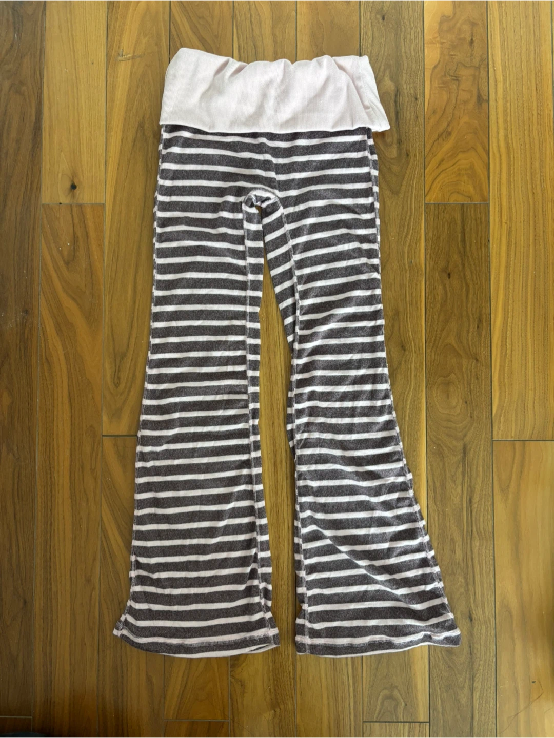 Pink & Brown Stripe Lounge Pants - photo 2