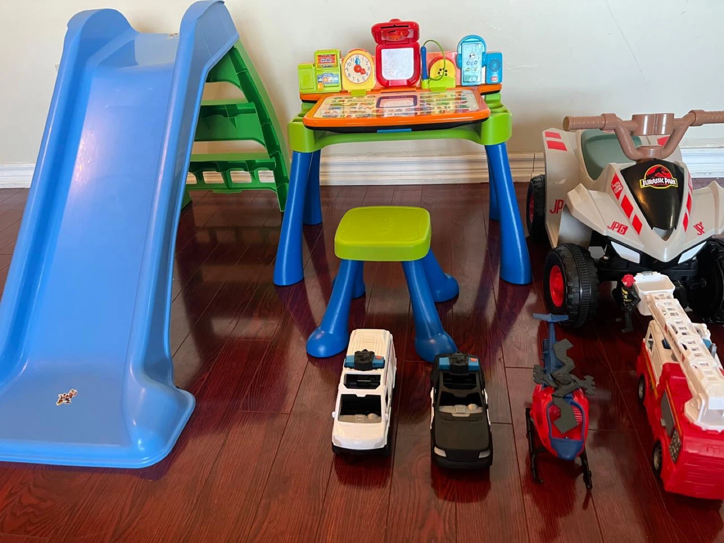 🥕 Kids Toys - slide, learning desk, ATV, toy cars - photo 2