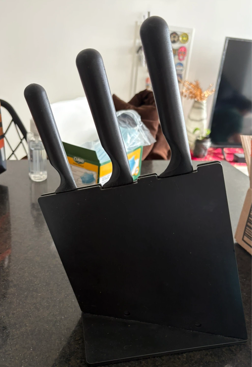IKEA JÄMFÖRA Knife Block with 3 Knives - photo 3