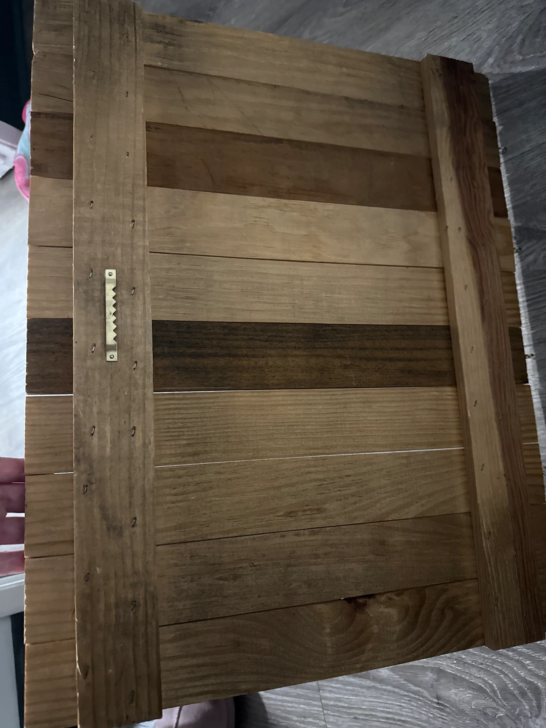 Rustic Wood Wall Organizer with Hooks - photo 2
