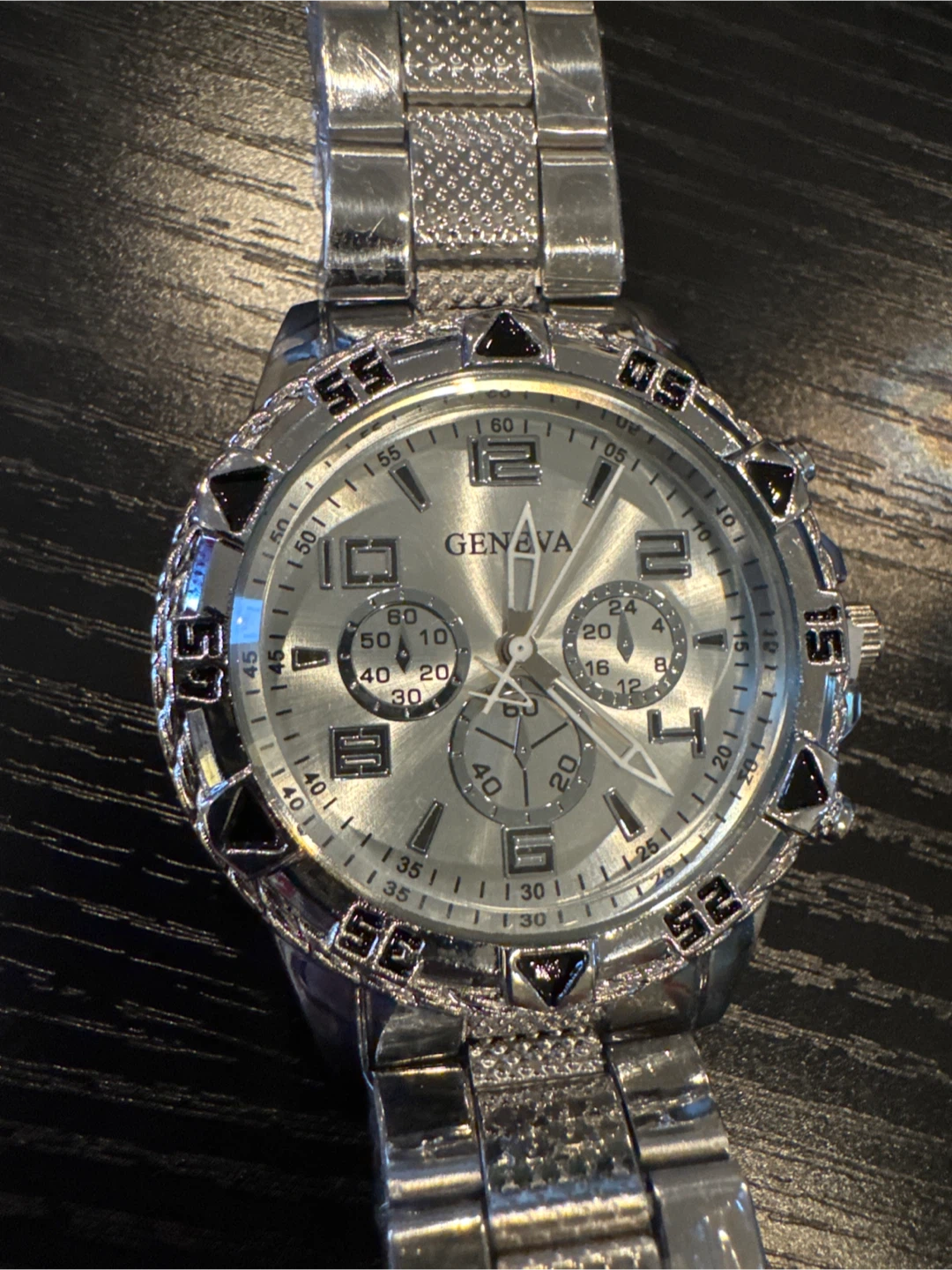 Geneva Silver Chronograph Watch - photo 2