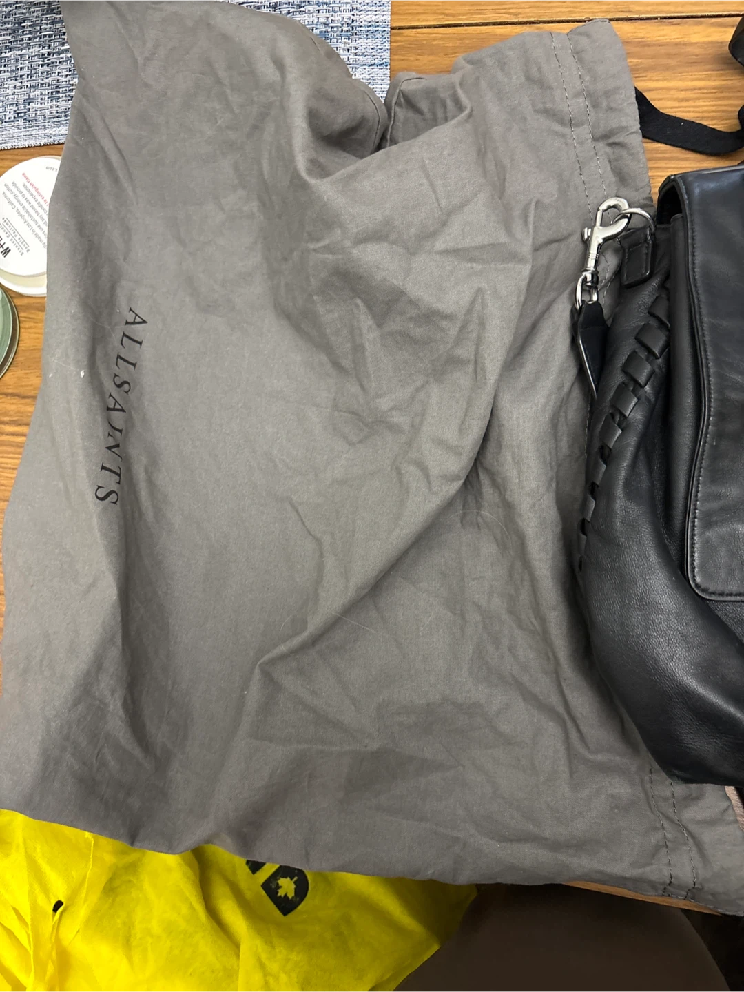 AllSaints Black Leather Bag - photo 4