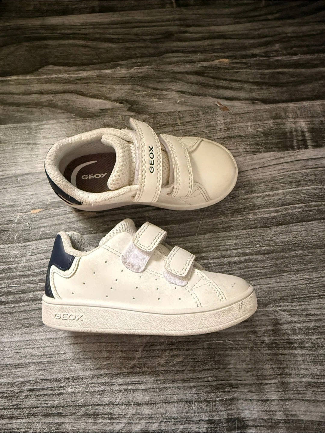 Bundle of 3 pairs of kids' sneakers: Geox, Nike, Chicco
