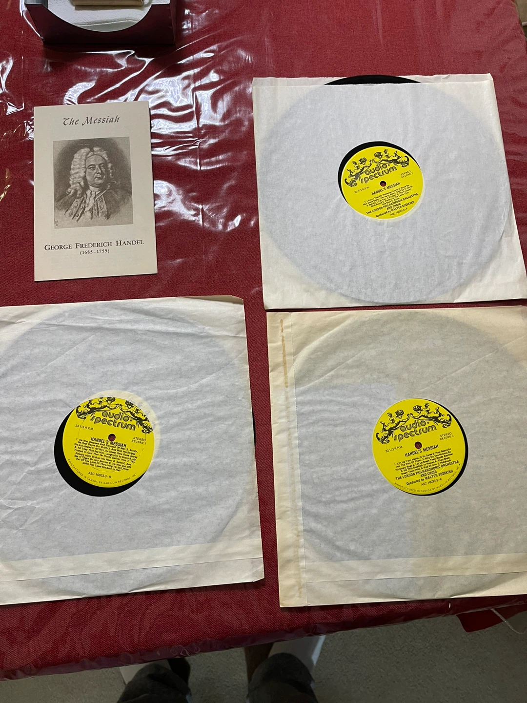 George Frederick Handel The Messiah 3 Record Set - photo 3