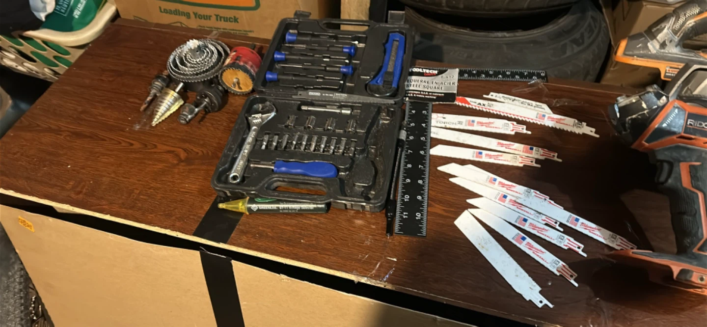 Ridgid Power Tool Combo Kit with Accessories
