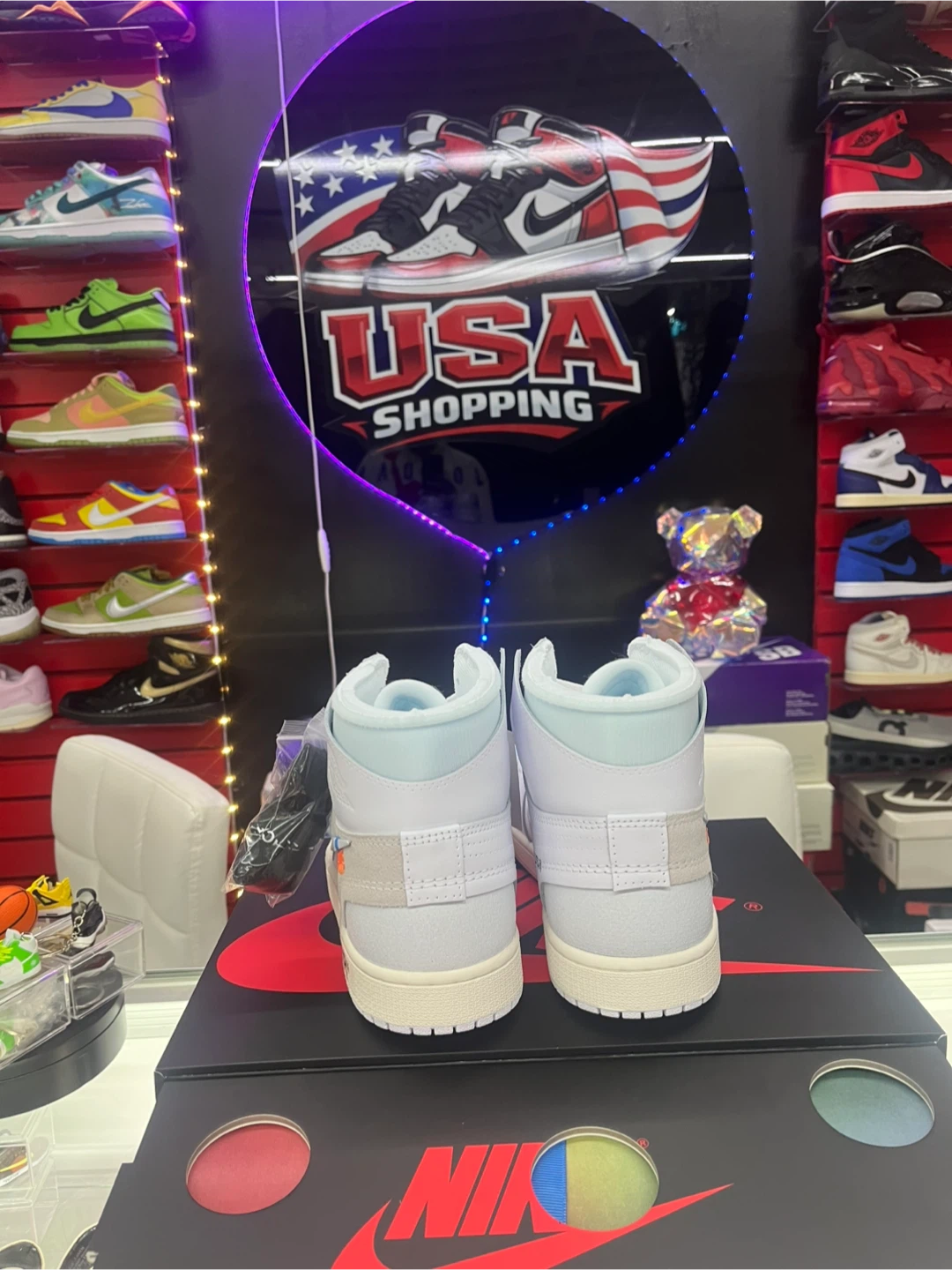 Nike Air Jordan 1 Off-White Sneakers - photo 5