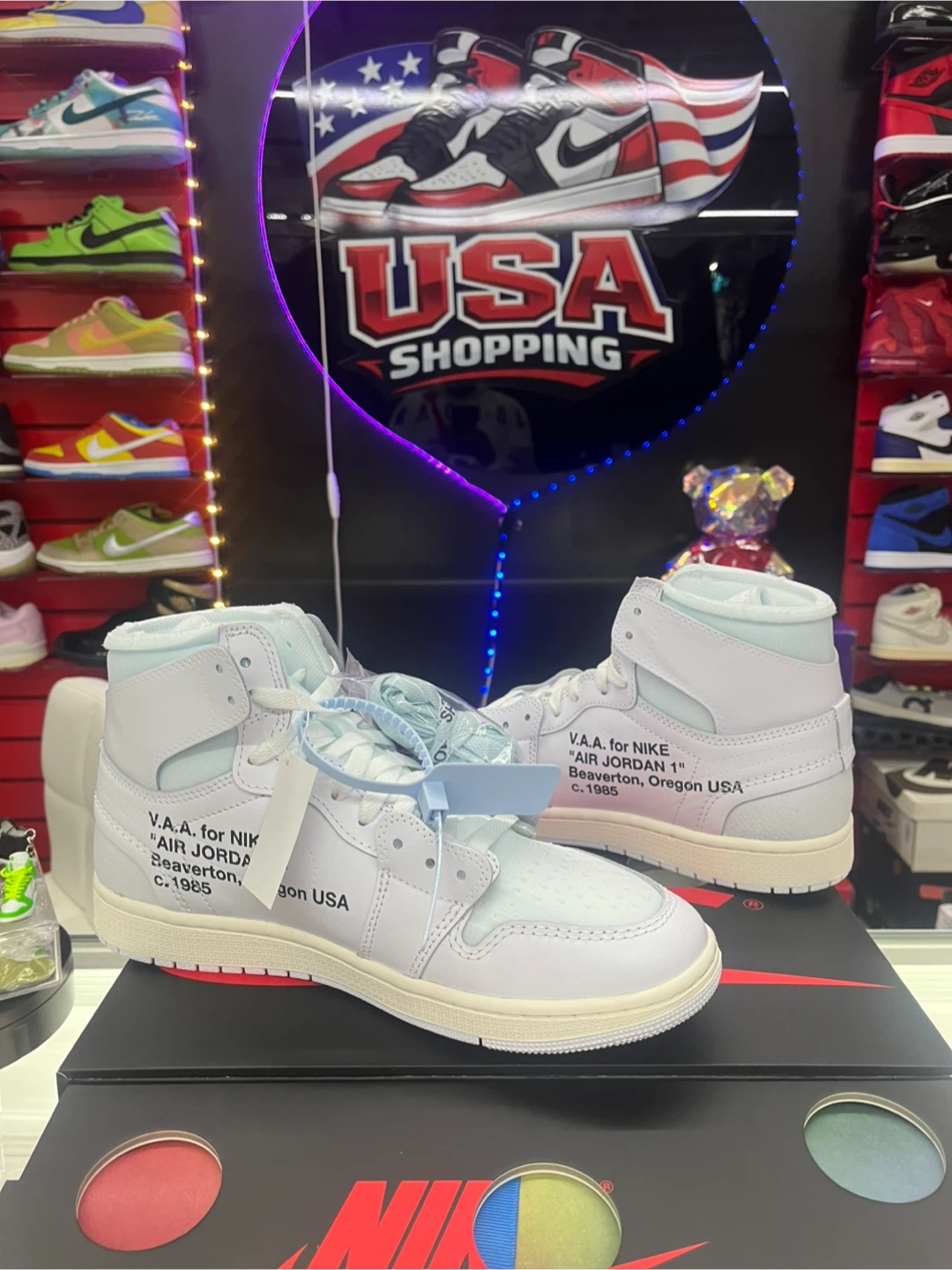 Nike Air Jordan 1 Off-White Sneakers - photo 4