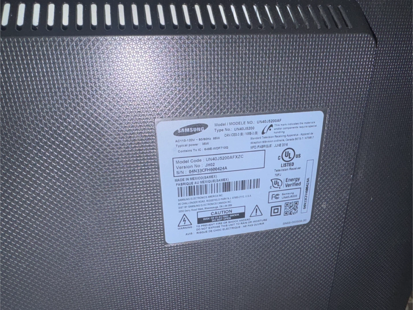 Samsung 40" Smart TV UN40J5200AF - photo 2