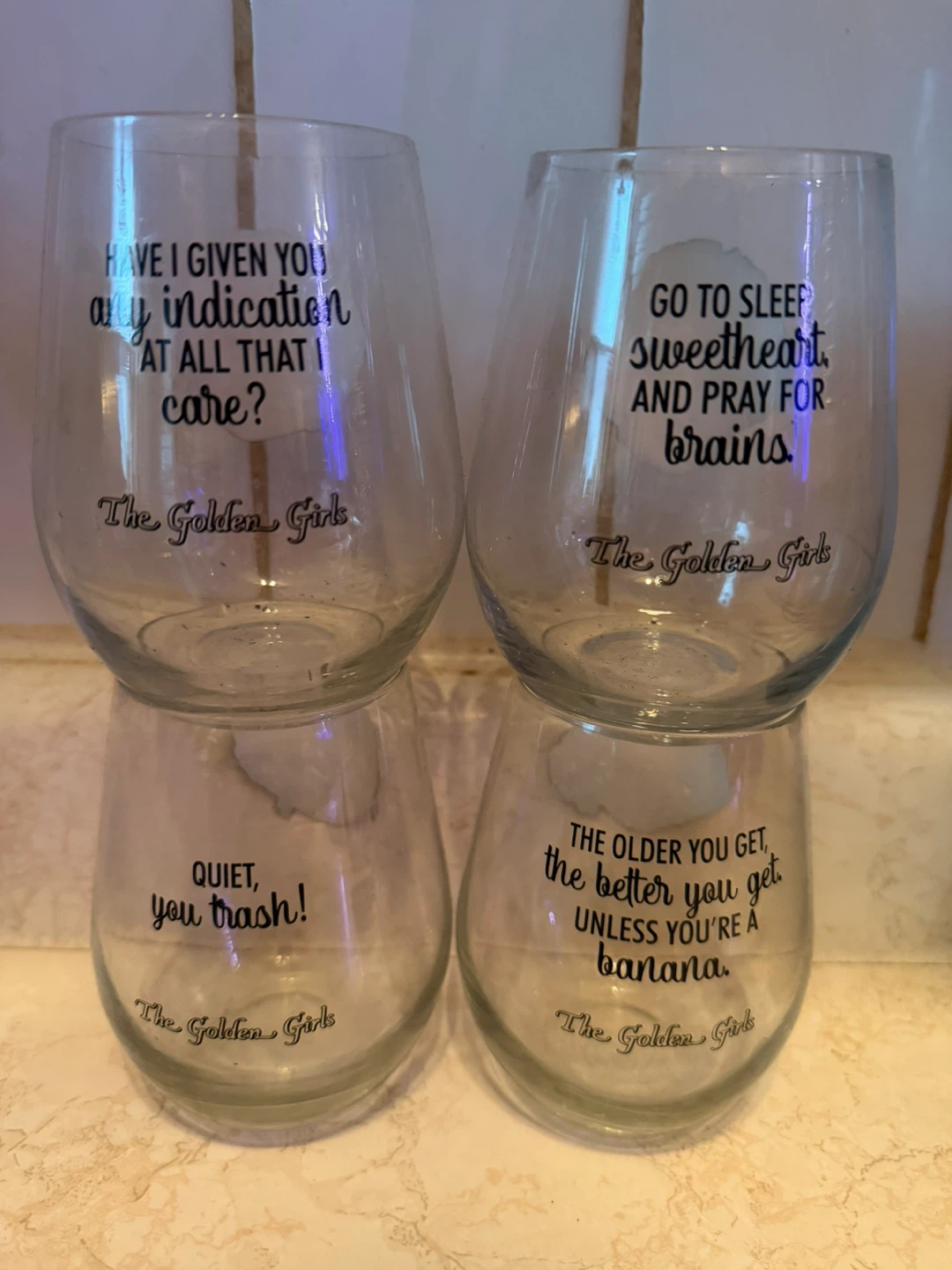 Golden Girls Stemless Wine Glasses Set of 4 - photo 2