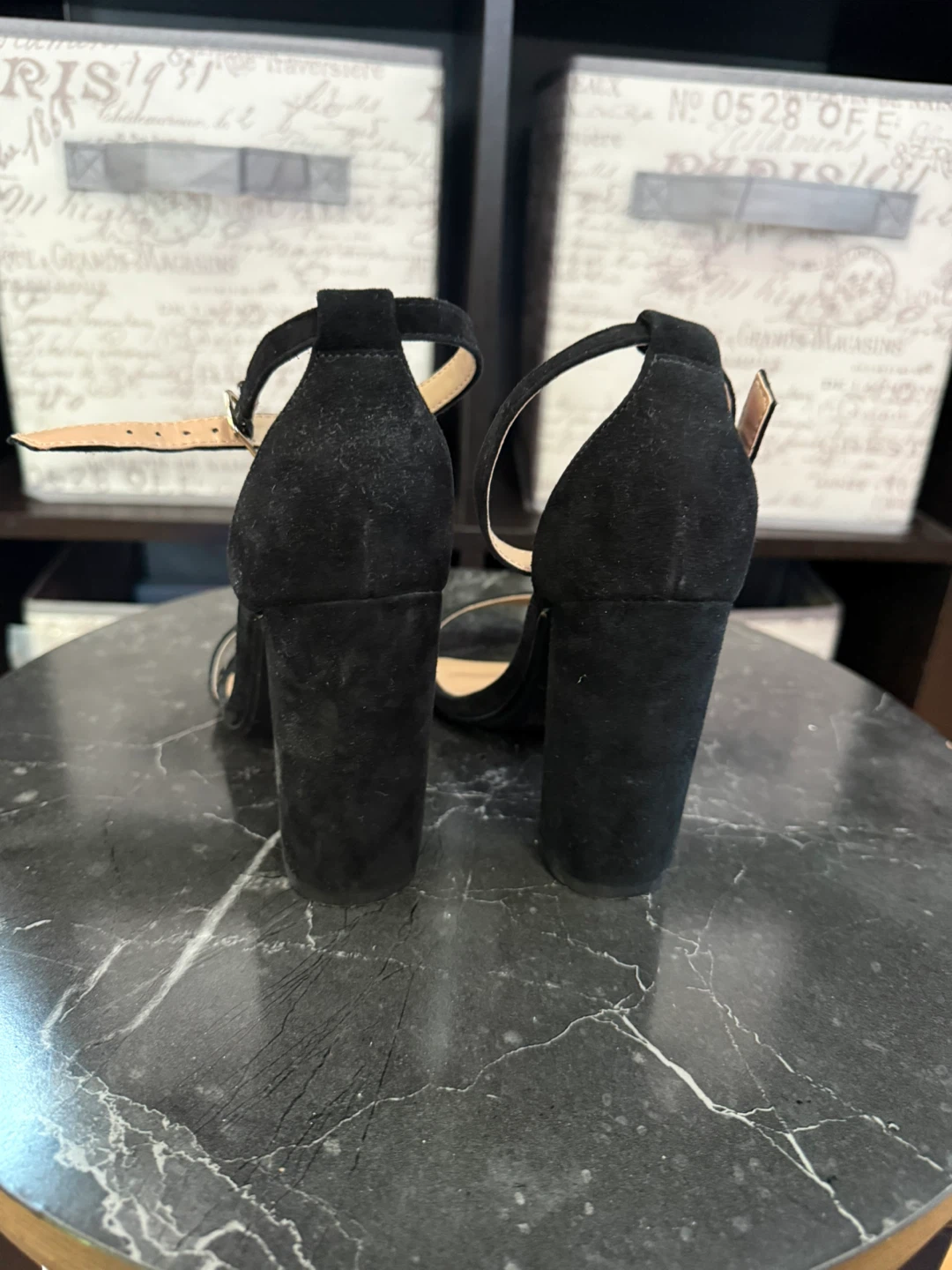 Steve Madden Black Suede Block Heel Sandals - photo 3
