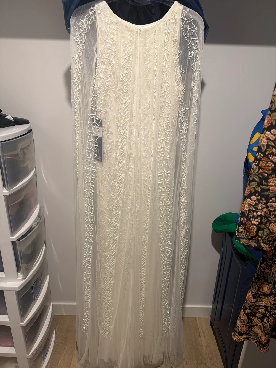 Lara Designs Ivory Beaded Gown Size 10 - photo 3