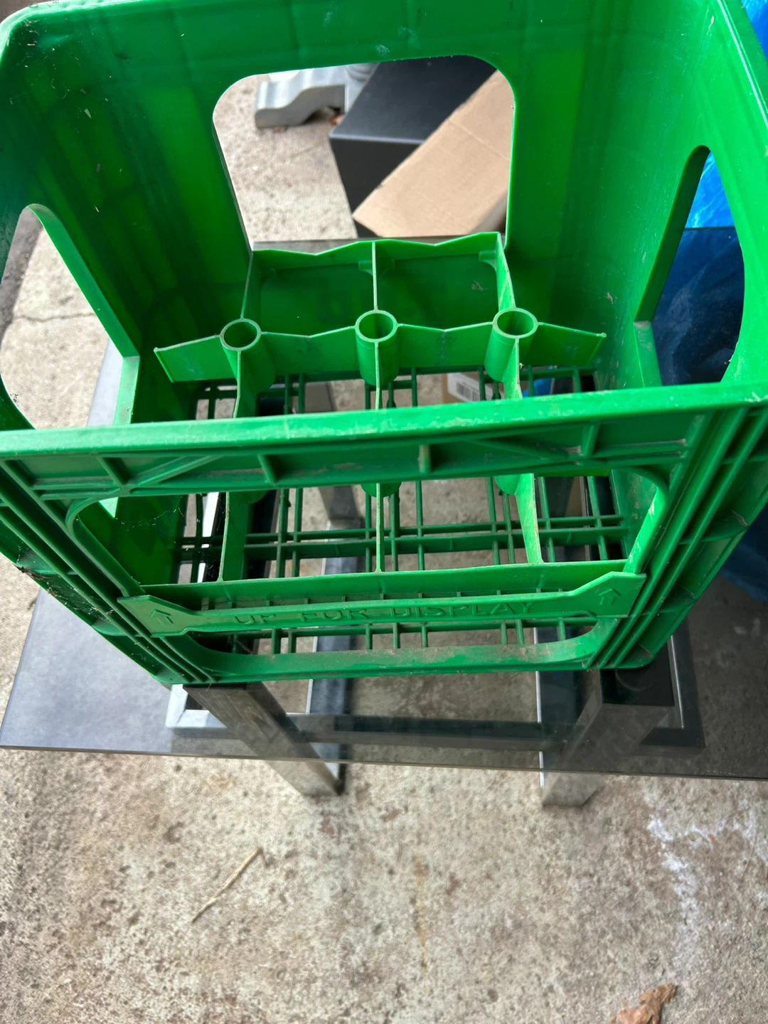 7UP Display Case Green Plastic Crate - photo 3
