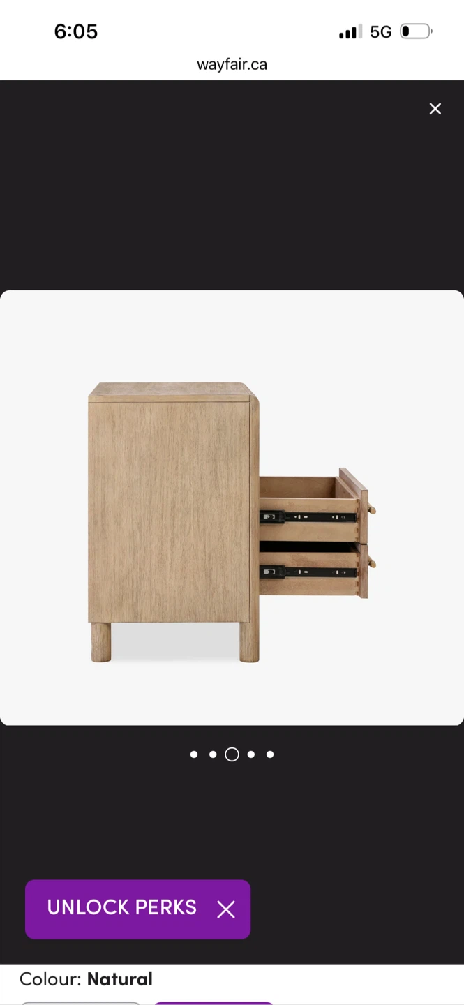 New Colleen 28" W Nightstand with Two USB - photo 4