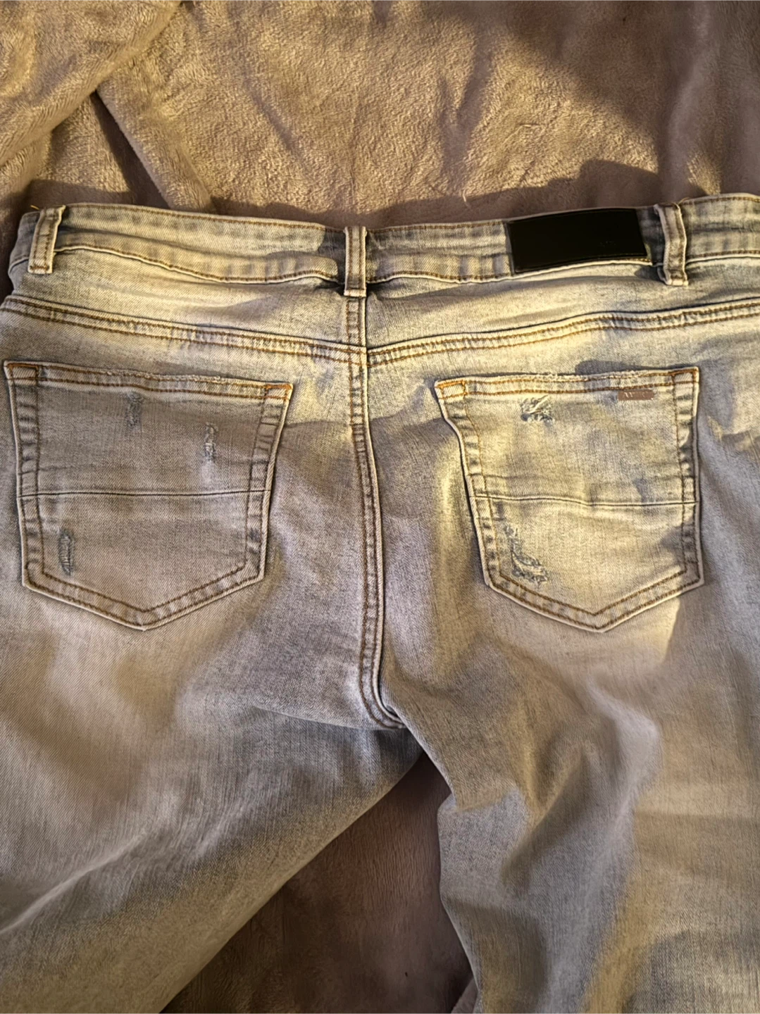 Amiri Light Wash Distressed Jeans - photo 2