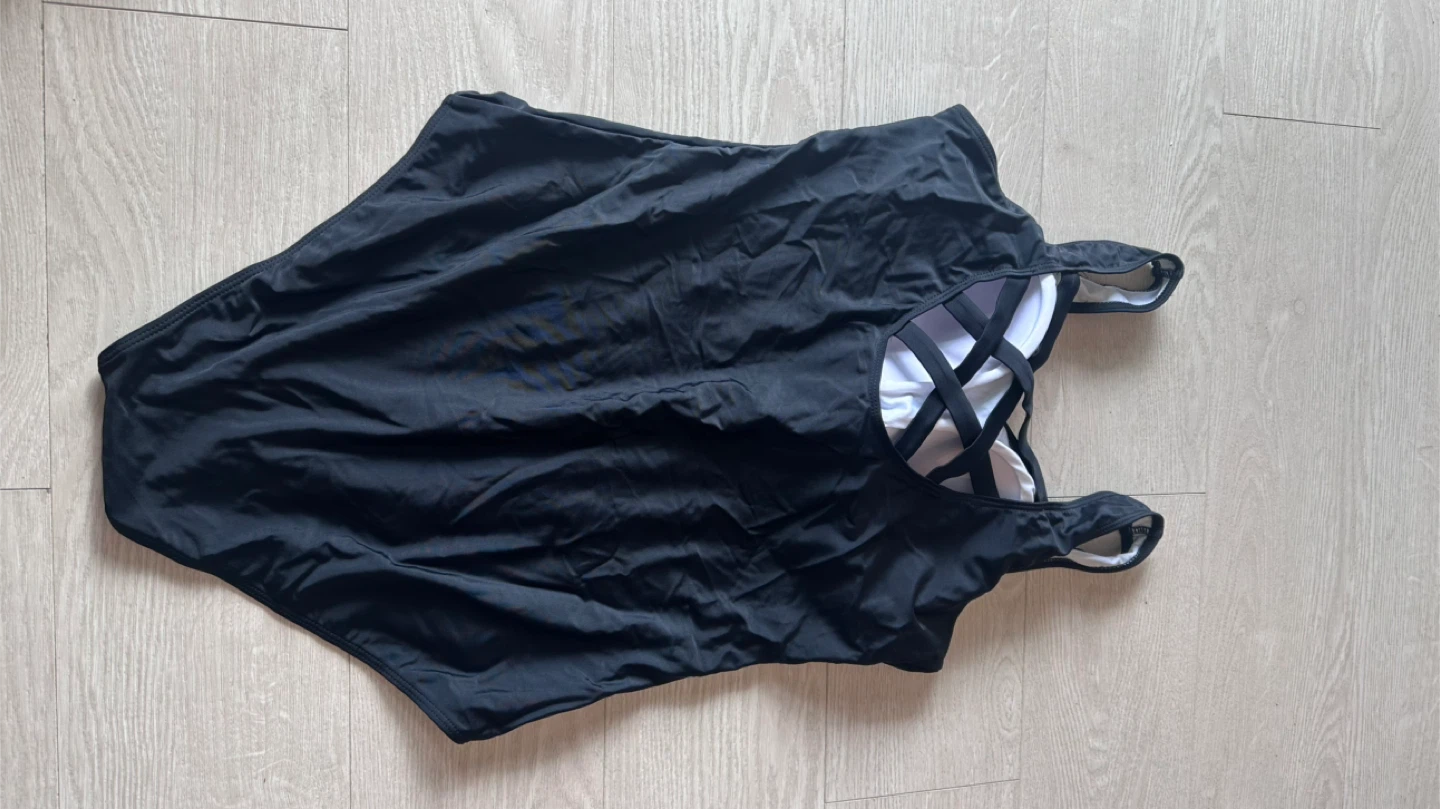Black One-Piece Swimsuit - Size XXL - New - photo 3