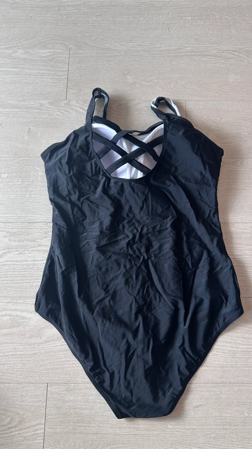 Black One-Piece Swimsuit - Size XXL - New - photo 2