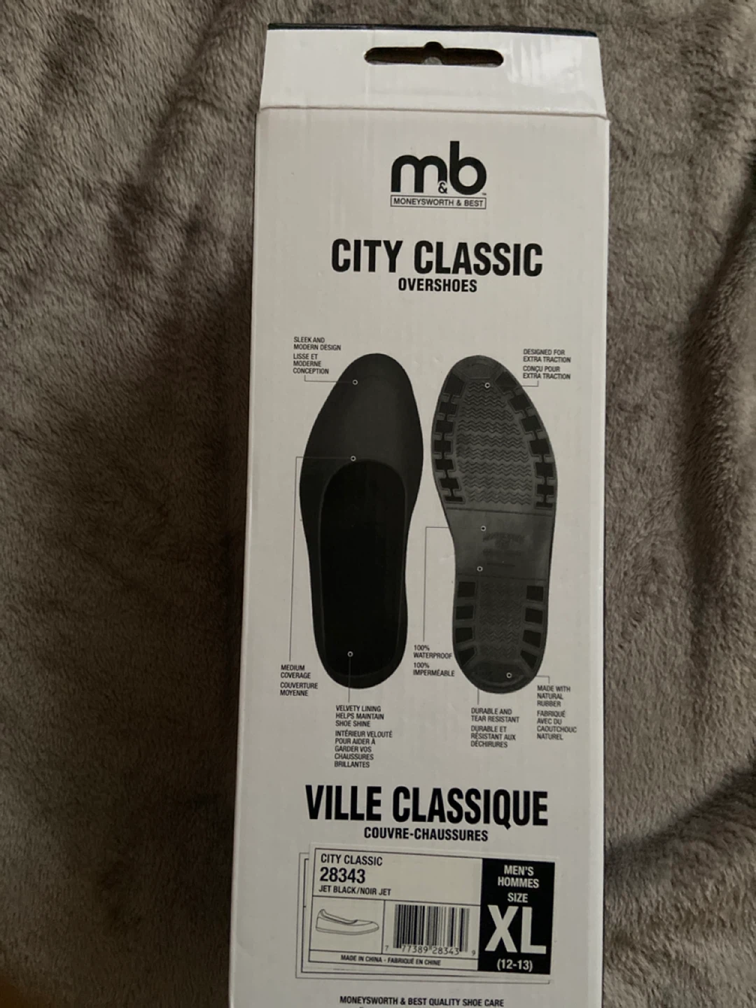 Moneysworth & Best City Classic Overshoes - XL Jet Black - photo 2