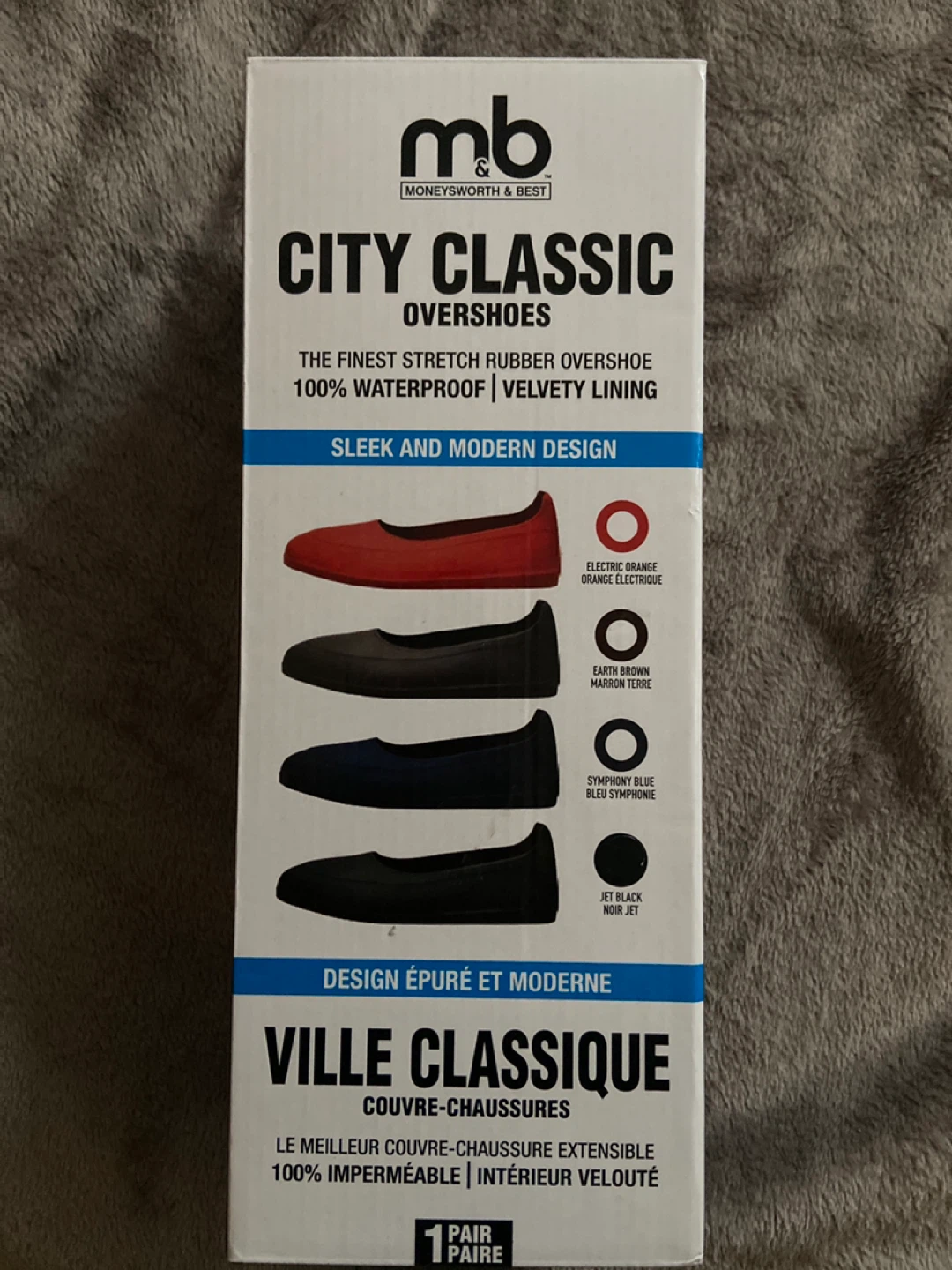 Moneysworth & Best City Classic Overshoes - XL Jet Black