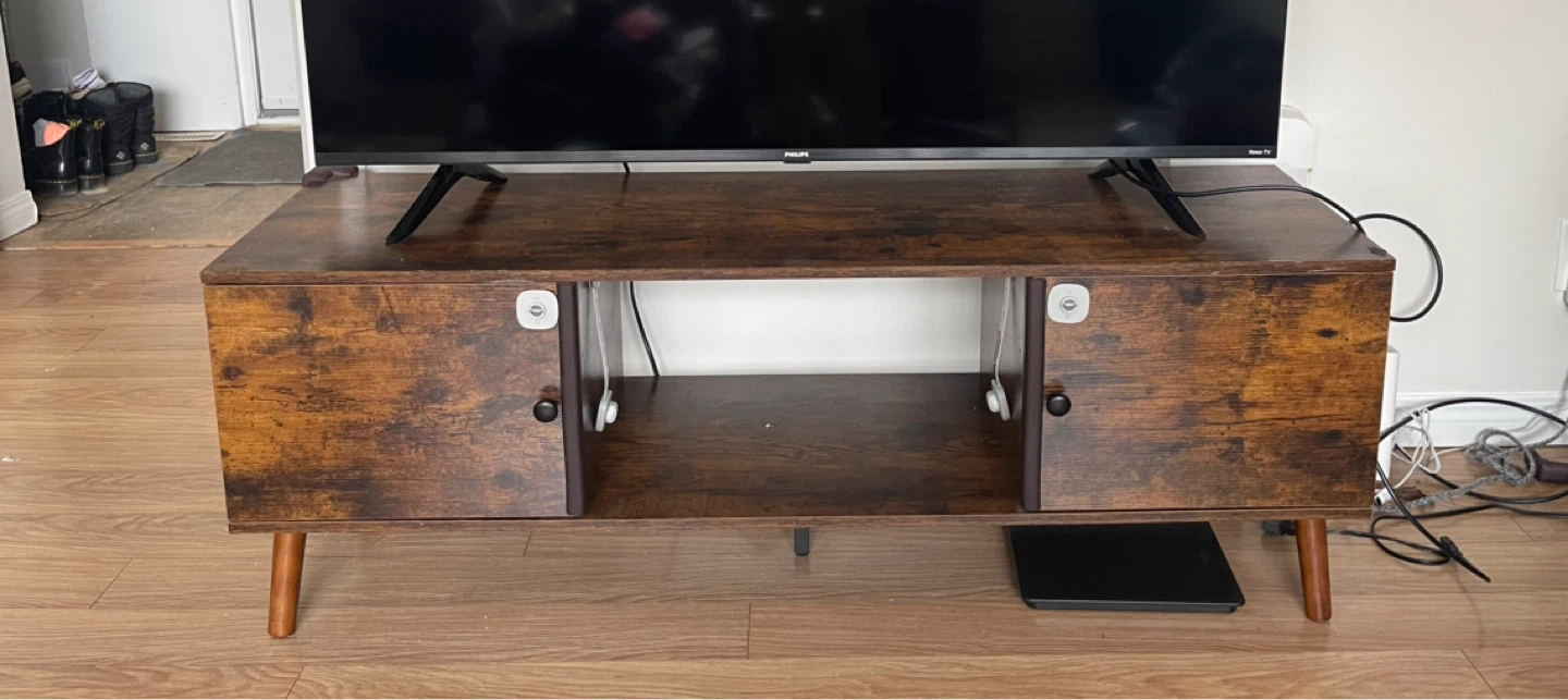 Josebe 65" TV Stand Media Console - Retro Brown - photo 2