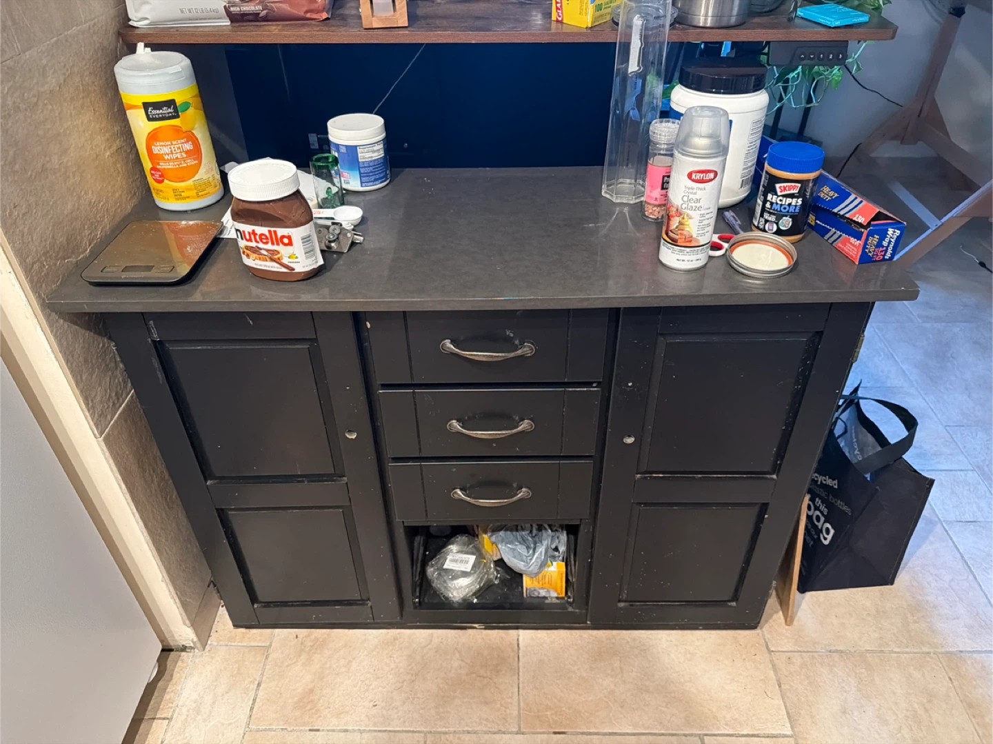 Stone top drawers