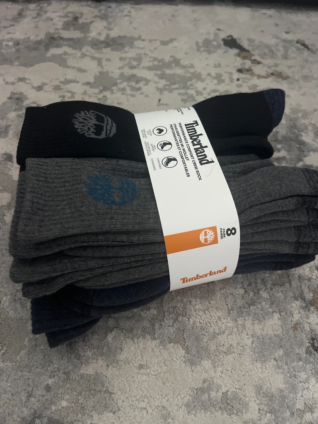 Timberland Performance Comfort Crew Socks - 8 Pack - photo 2