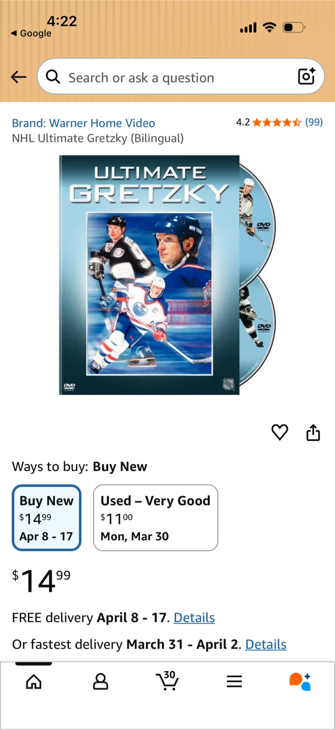 NHL Ultimate Gretzky DVD - photo 5