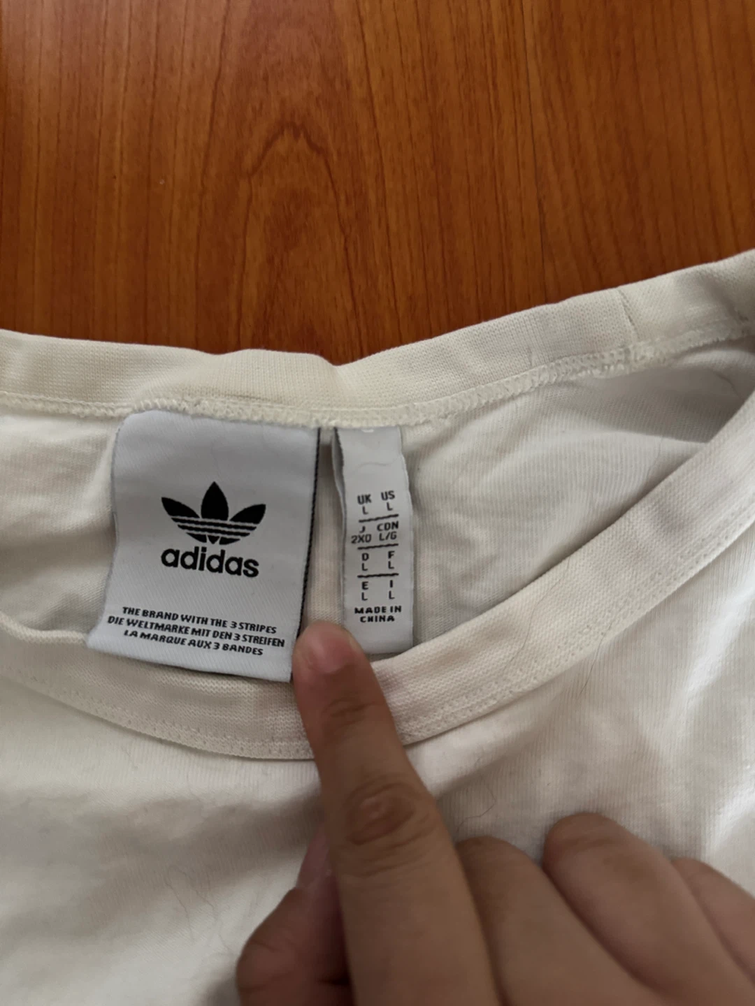 Adidas Long Sleeve T-Shirt White Size L - photo 3