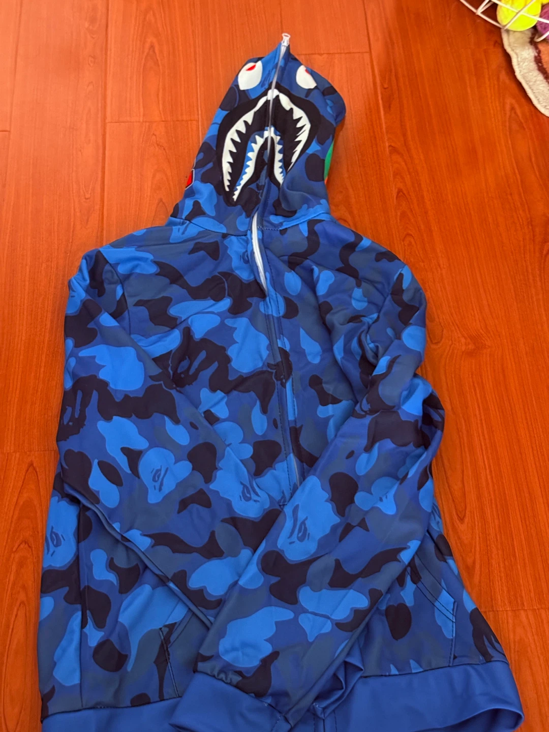 Blue hoodie