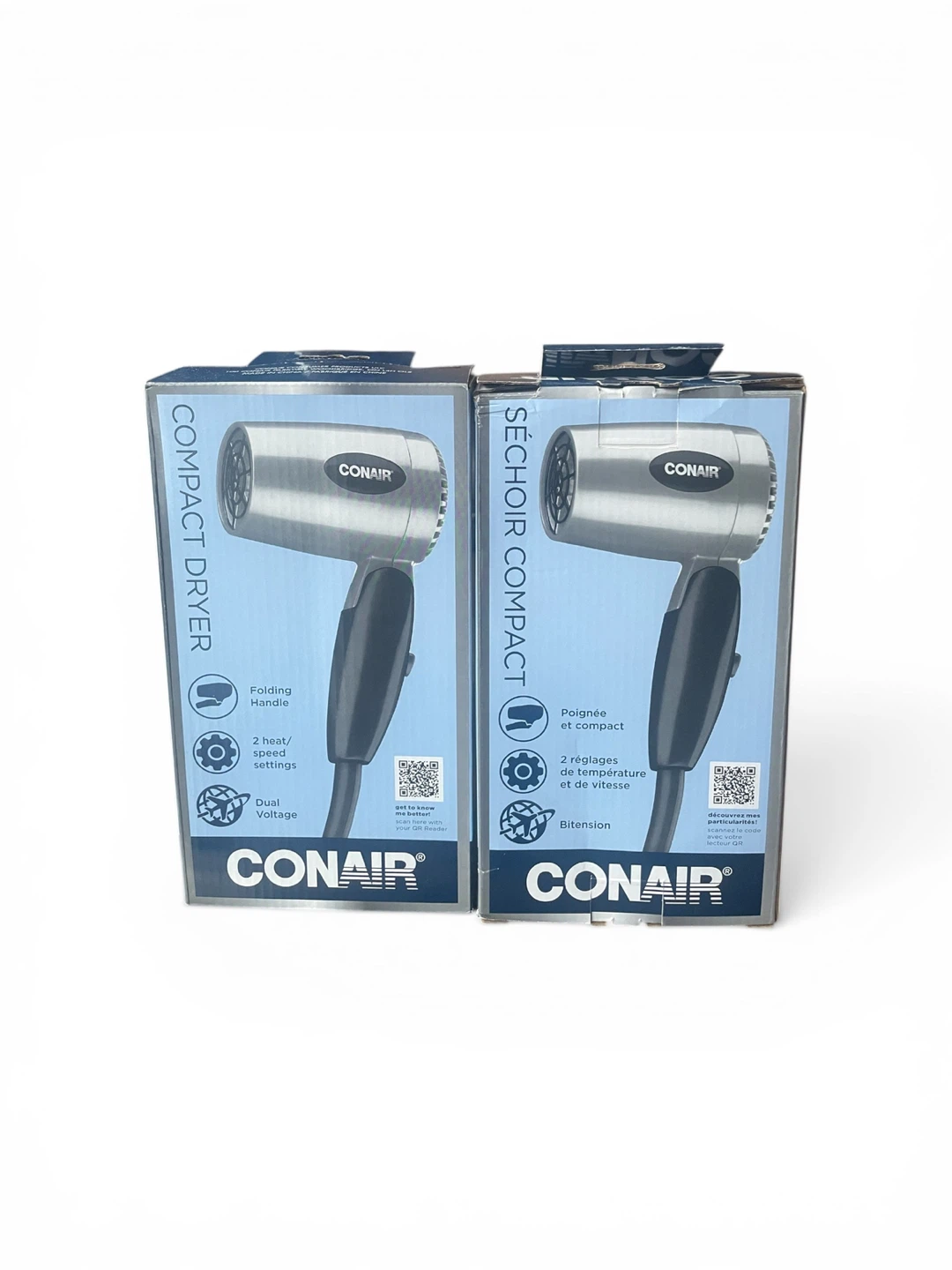 Sèche-cheveux Conair compact pliable – 20$ chacun 🔥