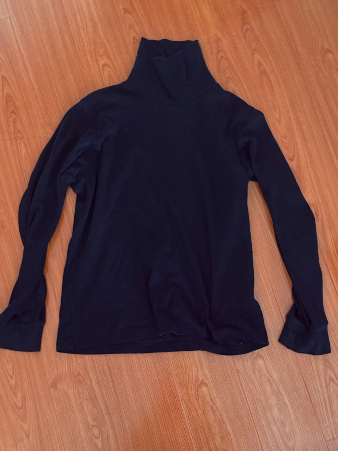 Black Long Sleeve Turtleneck Top - Size S/P - photo 2