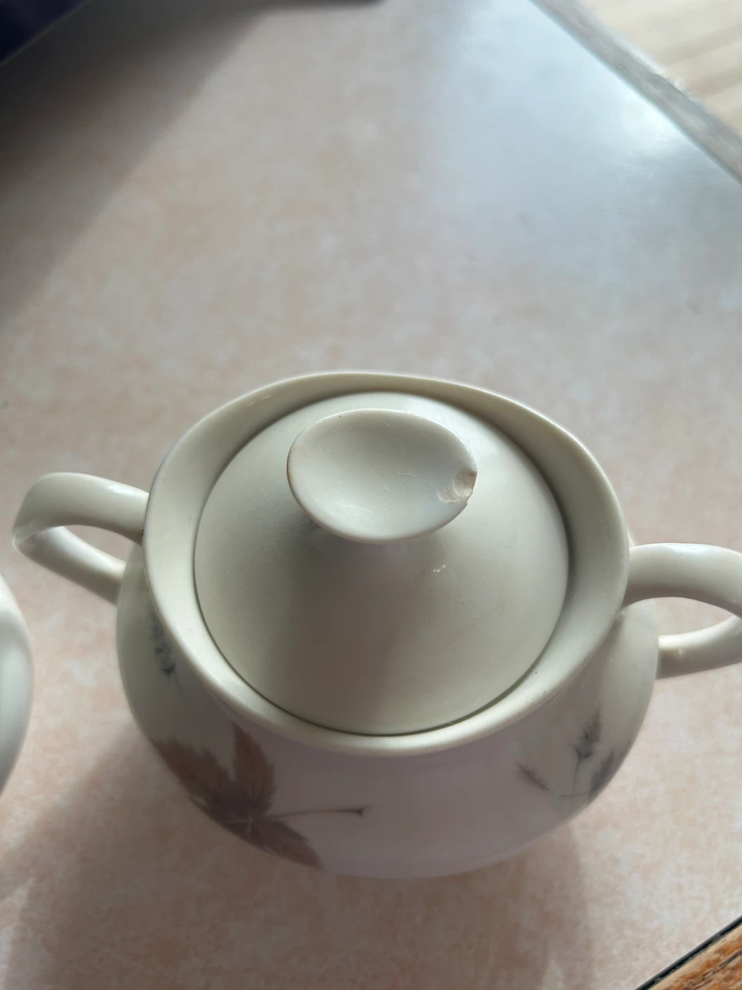 Royal Doulton Tumbling Leaves Creamer and Sugar Bowl Set - photo 4