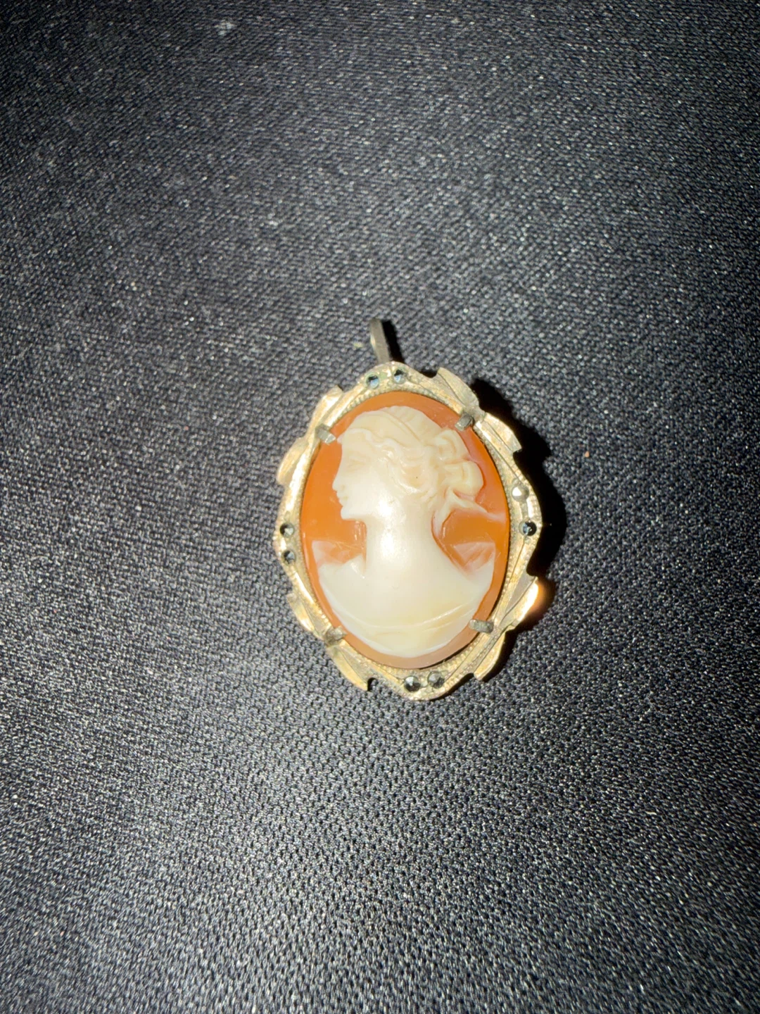Vintage Cameo Pendant Brooch