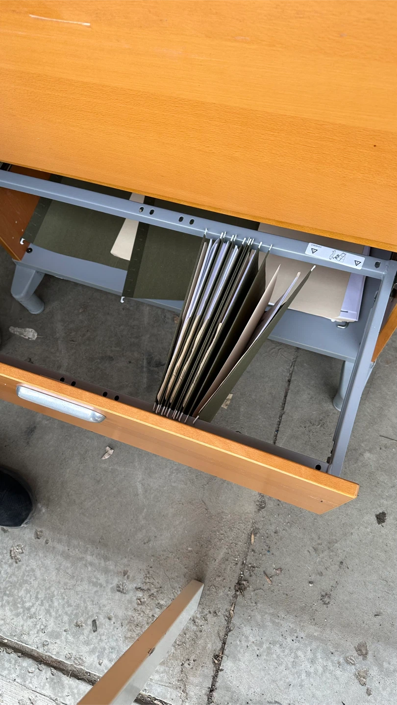 2-Drawer Wooden Filing Cabinet - photo 3