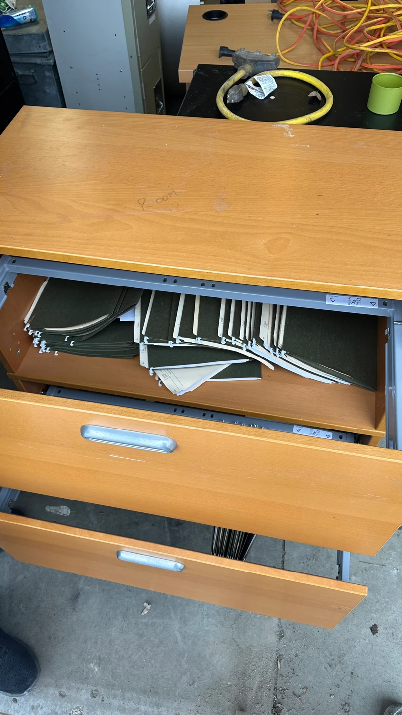 2-Drawer Wooden Filing Cabinet - photo 2