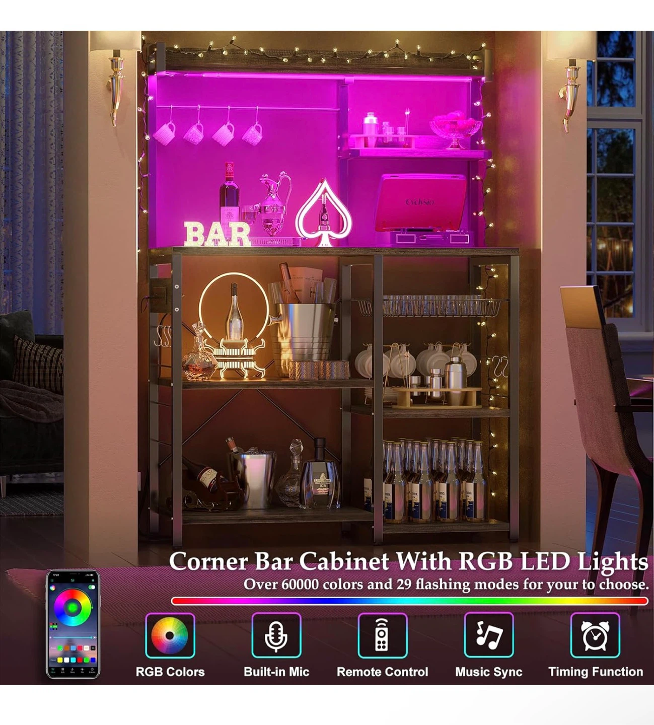 Kitchen Baker's Rack with RGB LED Lights - photo 5