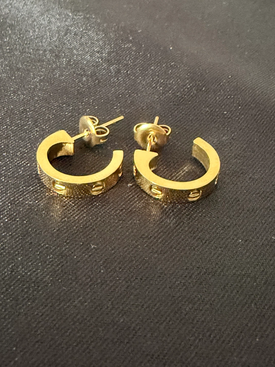 Gold Hoop Earrings - photo 3