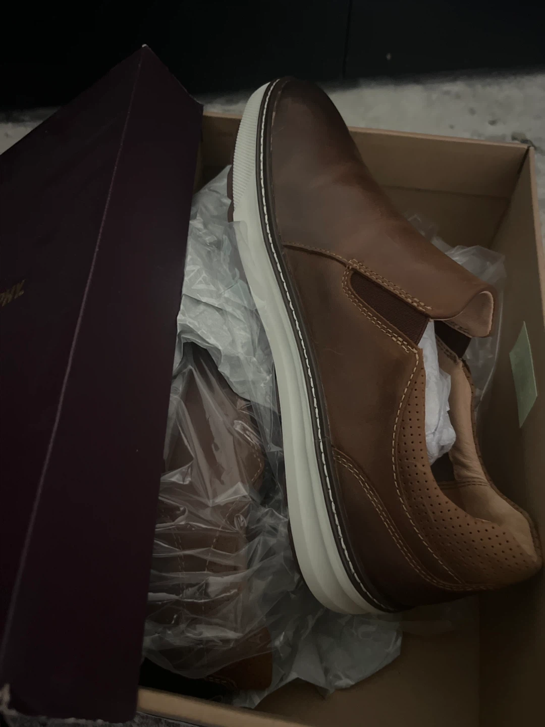 Johnston & Murphy McGuffey Lug Slip-On Shoes - Brown Size 9 - photo 2