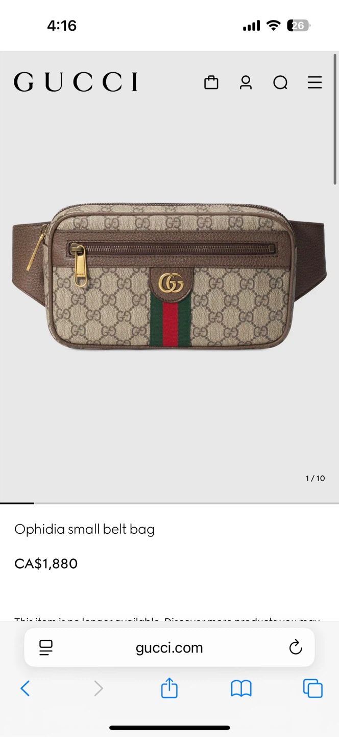 GUCCI Ophidia Small Belt Bag - photo 4