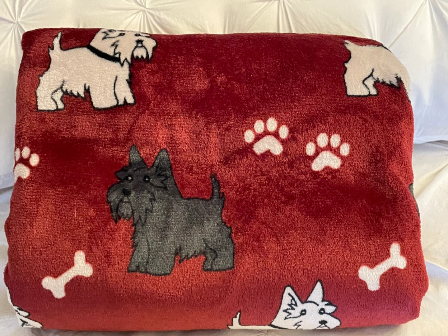 Cozy Scottish Terrier Fleece Blanket