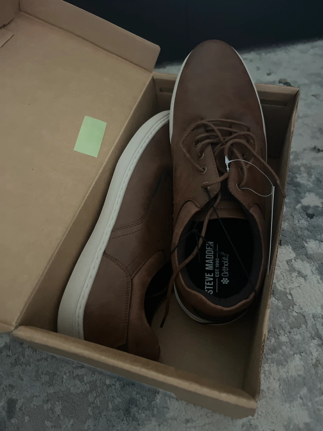 Steve Madden Men's Brown Leather Shoes - Size 13