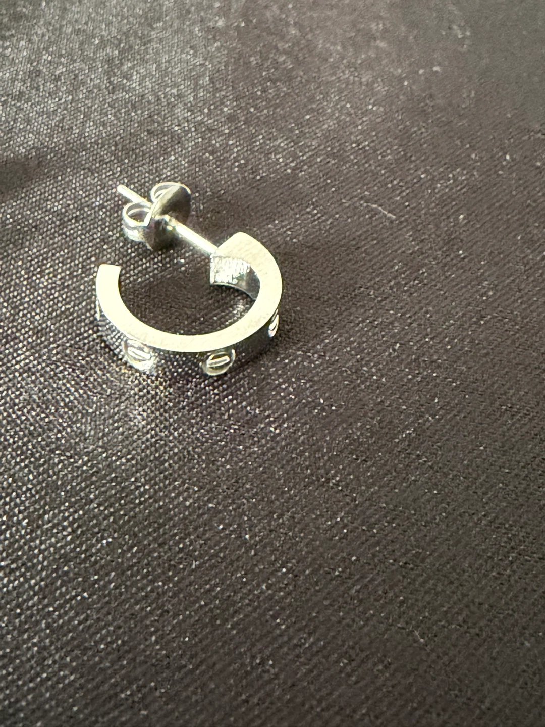 Silver Hoop Earrings - photo 4