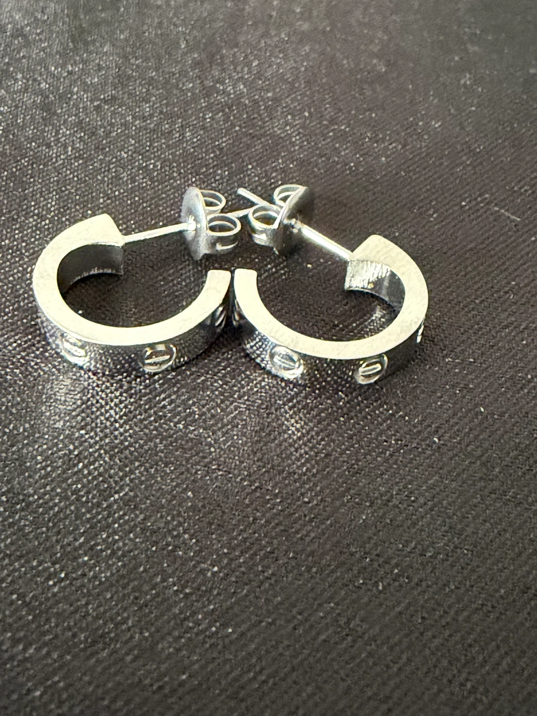 Silver Hoop Earrings - photo 3