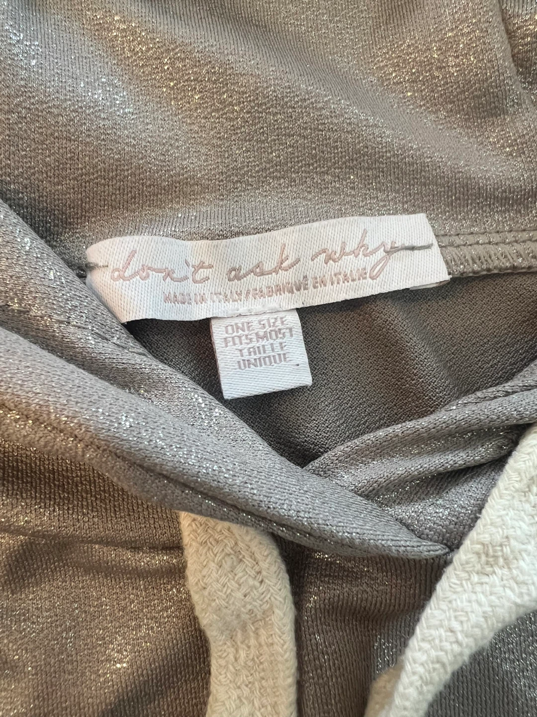 Don't Ask Why cropped Designer Hoodie - photo 3